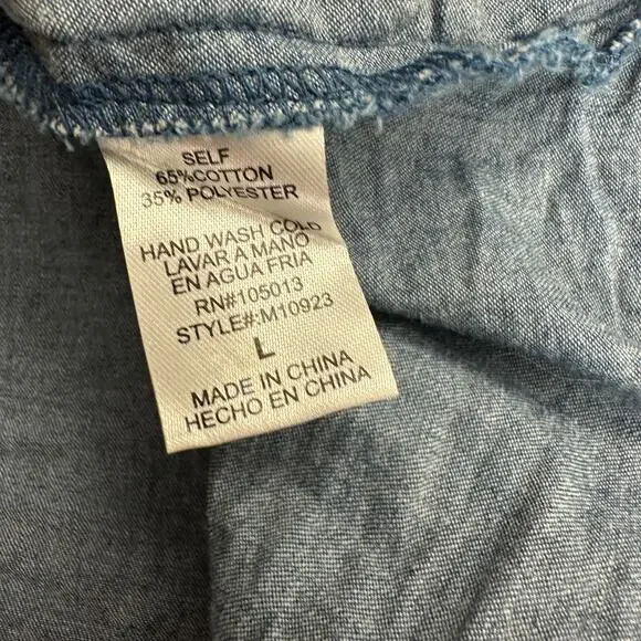 Andree by Unit Womens Boho Top Size L‎ Embroidered Southwestern Hippie Festival - Picture 4 of 7